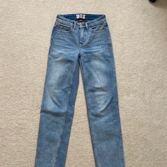 Free People CRVY High-Rise Vintage Straight Jeans - Picture 4 of 10